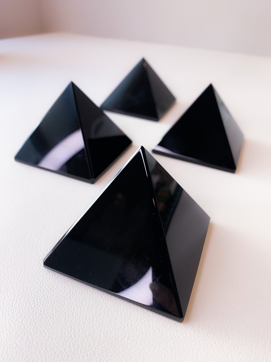 The Crystal Reserve / Healing Crystals Los Angeles / black obsidian pyramid crystal healing crystal gifts