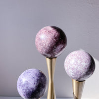 The Crystal Reserve / Healing Crystals in Los Angeles / crystal healing crystal jewelry crystals los angeles crystal carvings crystal gift healing lepidolite sphere lithium sphere 