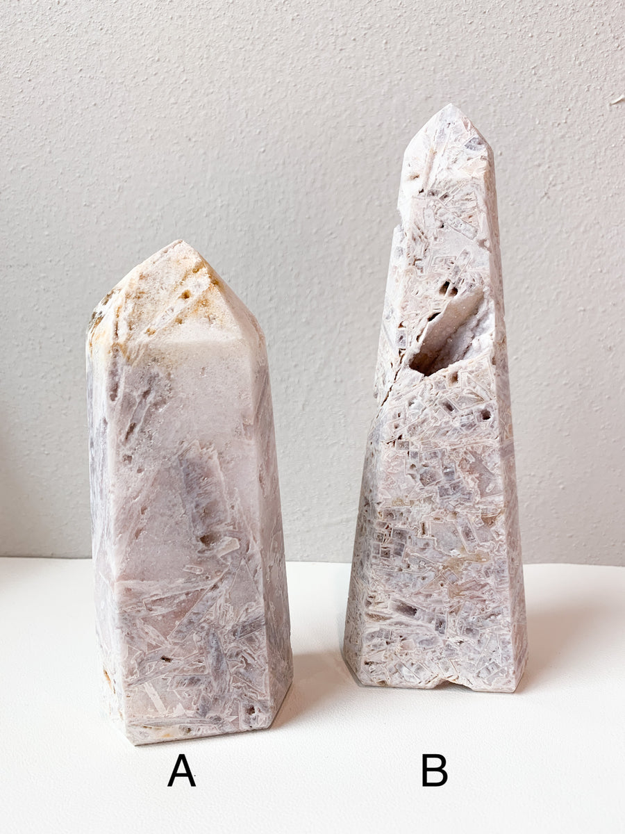 Rare Pink Amethyst Towers
