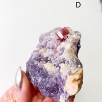 Lepidolite in Quartz with Watermelon Tourmaline (S)