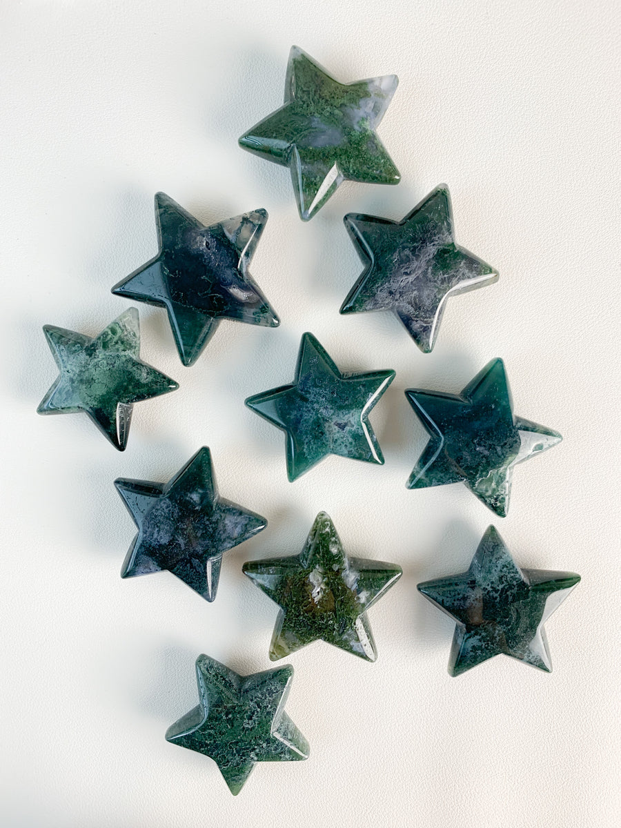 Moss Agate Stars