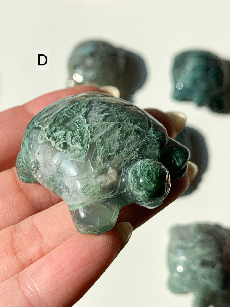 Moss Agate Turtles