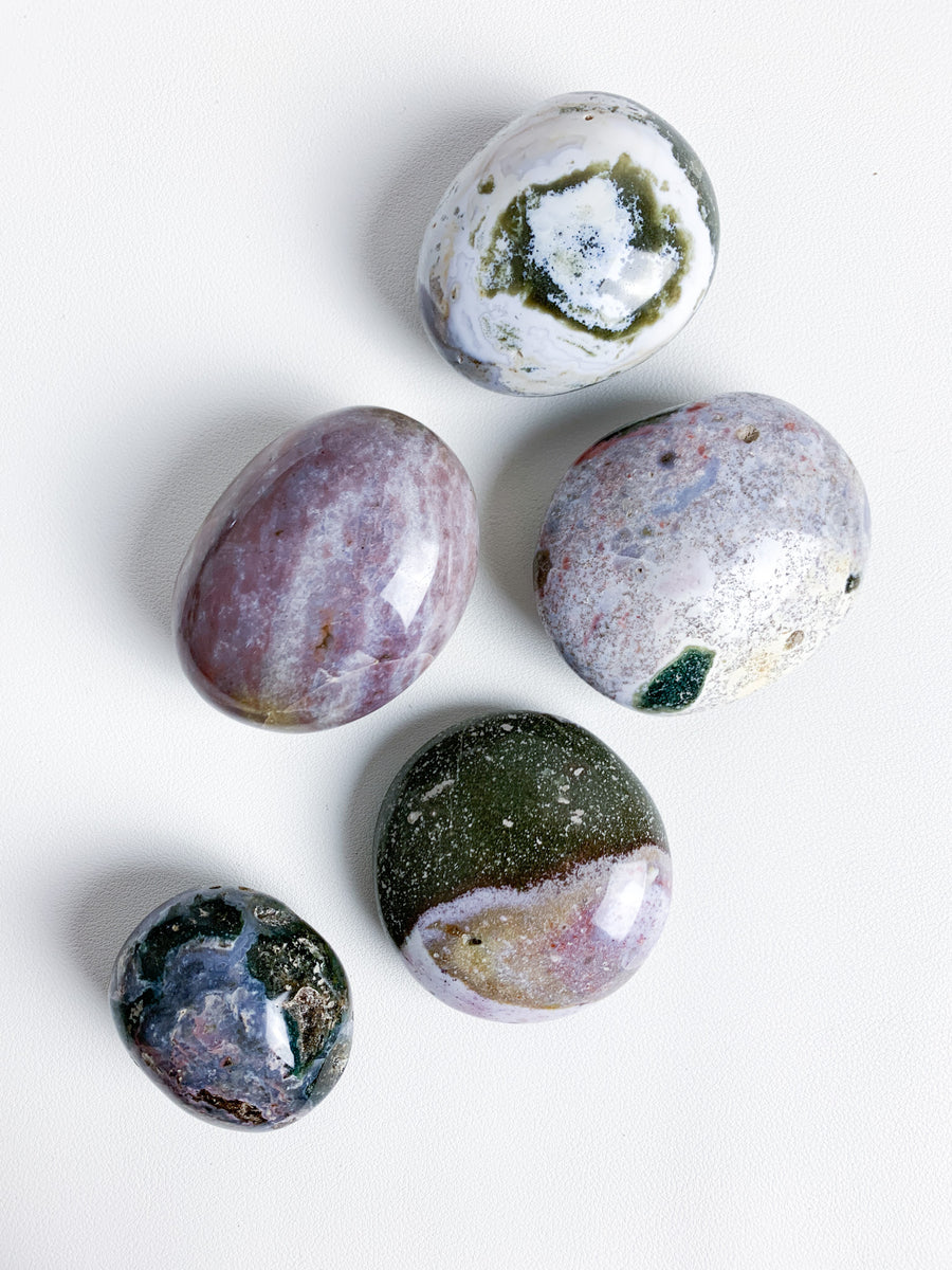 Ocean Jasper Palm Stones - II