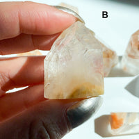 Orange Amphibole Quartz Mini Points
