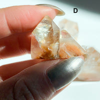 Orange Amphibole Quartz Mini Points
