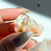 Orange Amphibole Quartz Mini Points