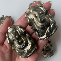 Pyrite Ganesha Statues