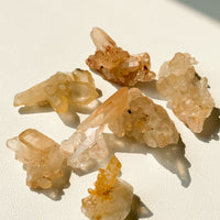 Tangerine Quartz Clusters (100g)