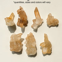 Tangerine Quartz Clusters (100g)